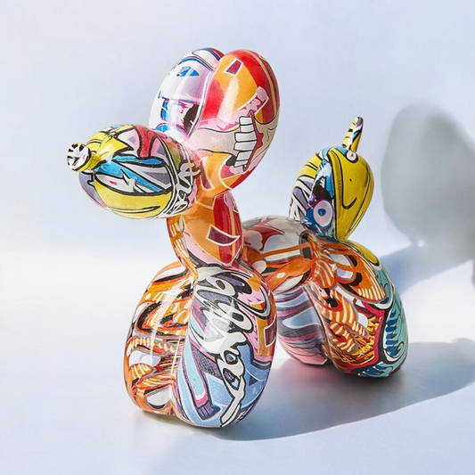 Scultura resina cane street art