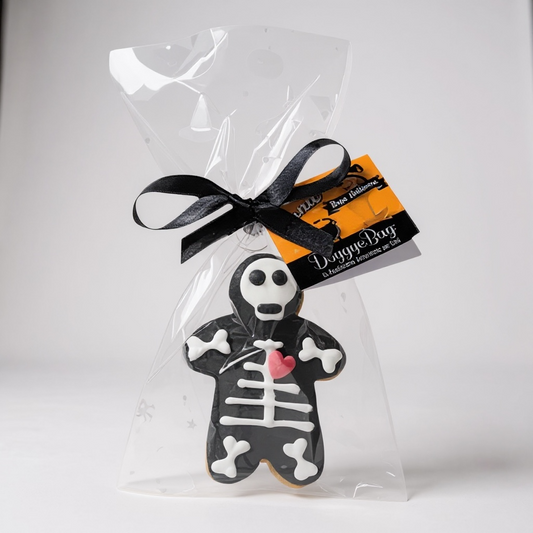 Biscotti per cani a orma di scheletro Panic DoggyeBag