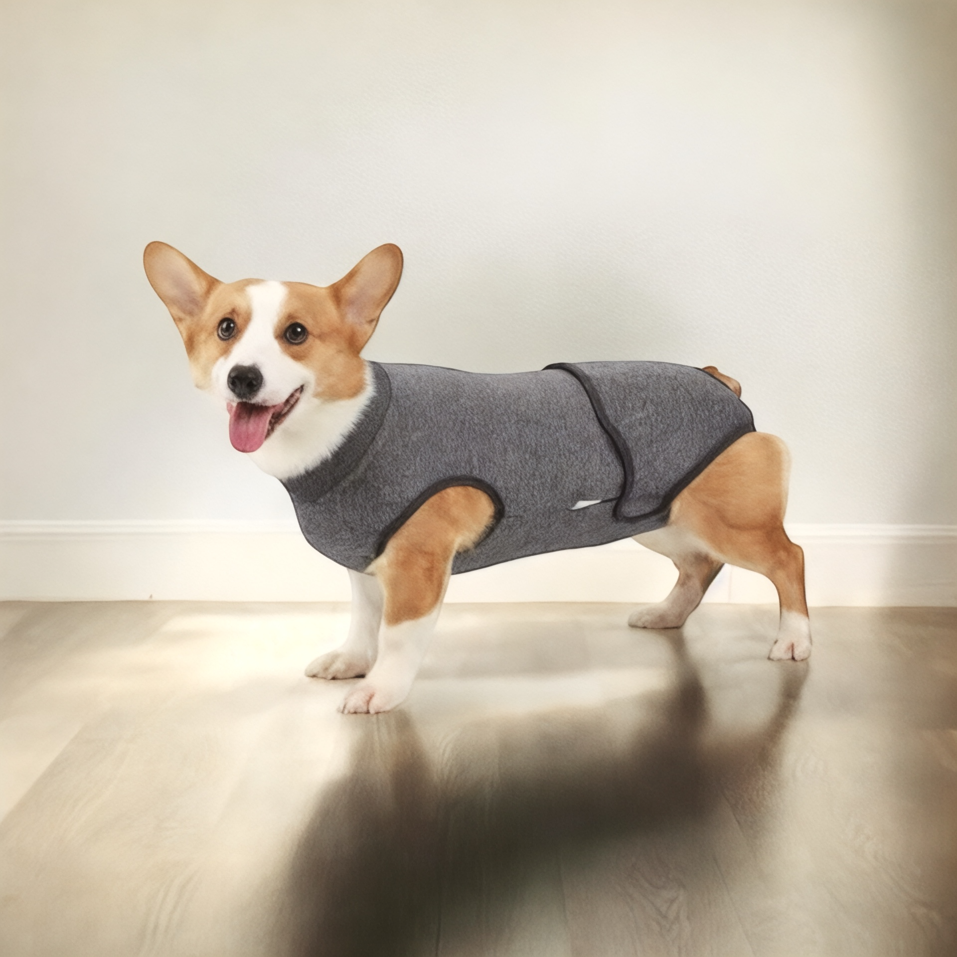 Body post operatorio per cani rosso con assorbente