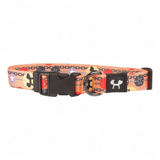 Collare per cani Forever arancio chiusura con clip