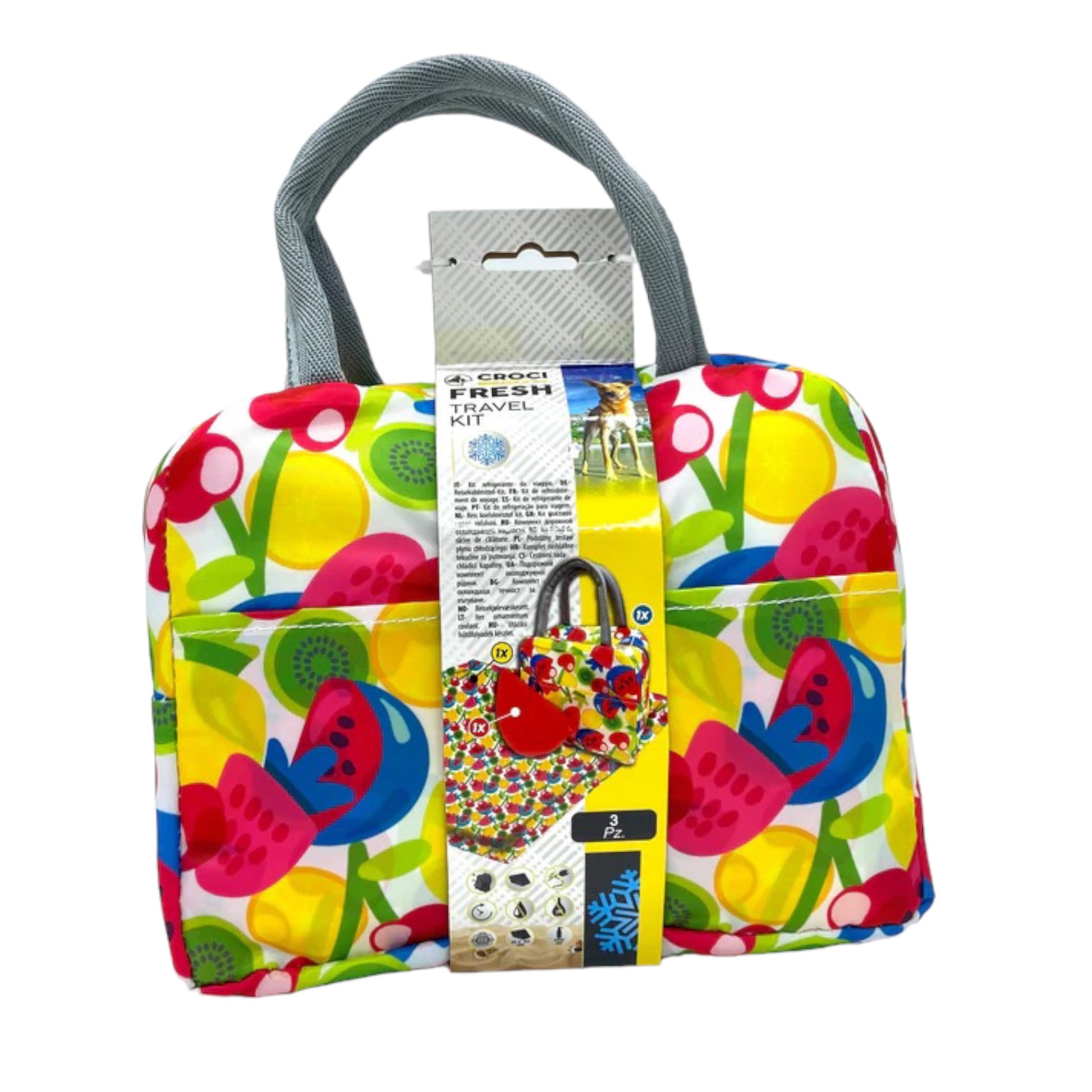 Borsa termica e tappetino auto refrigerante per cani Fresh Travel Kit