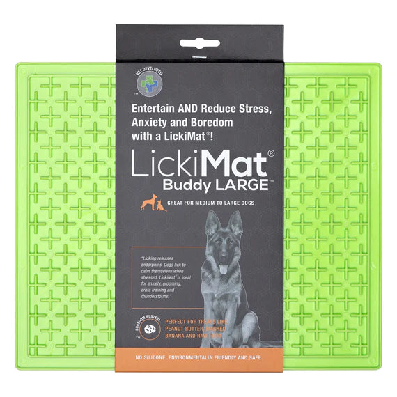 Lickimat - Buddy XL Ciotola A Tappetino Per Cani verde