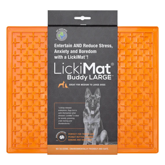 Lickimat - Buddy XL Ciotola A Tappetino Per Cani arancio
