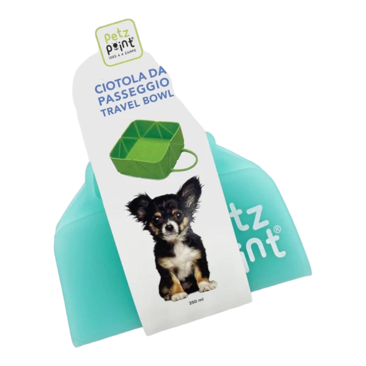 Petz Point - Travel Bowl Ciotola Da Viaggio Pieghevole Per Cani
