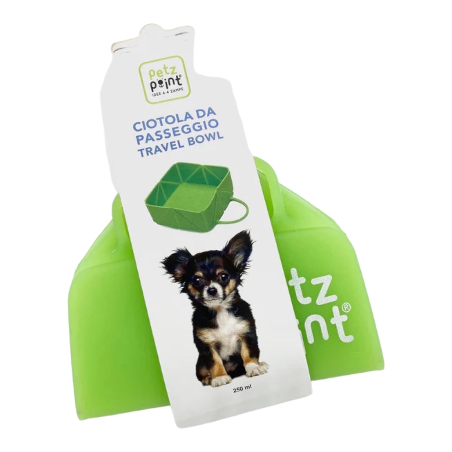 Petz Point - Travel Bowl Ciotola Da Viaggio Pieghevole Per Cani
