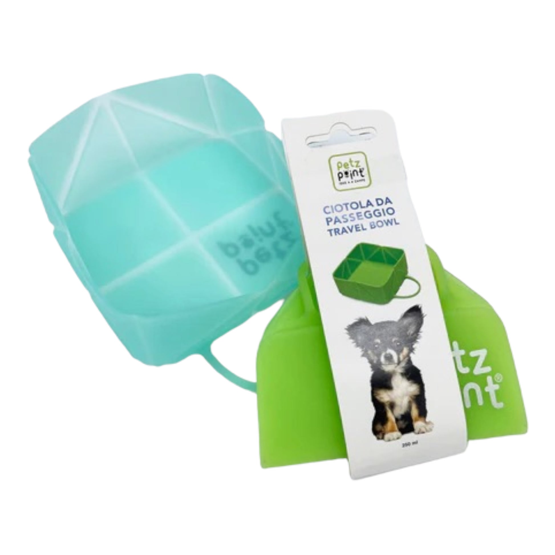 Petz Point - Travel Bowl Ciotola Da Viaggio Pieghevole Per Cani