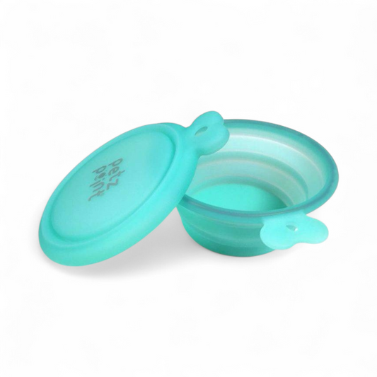 Ciotola doppia da viaggio per cani in silicone