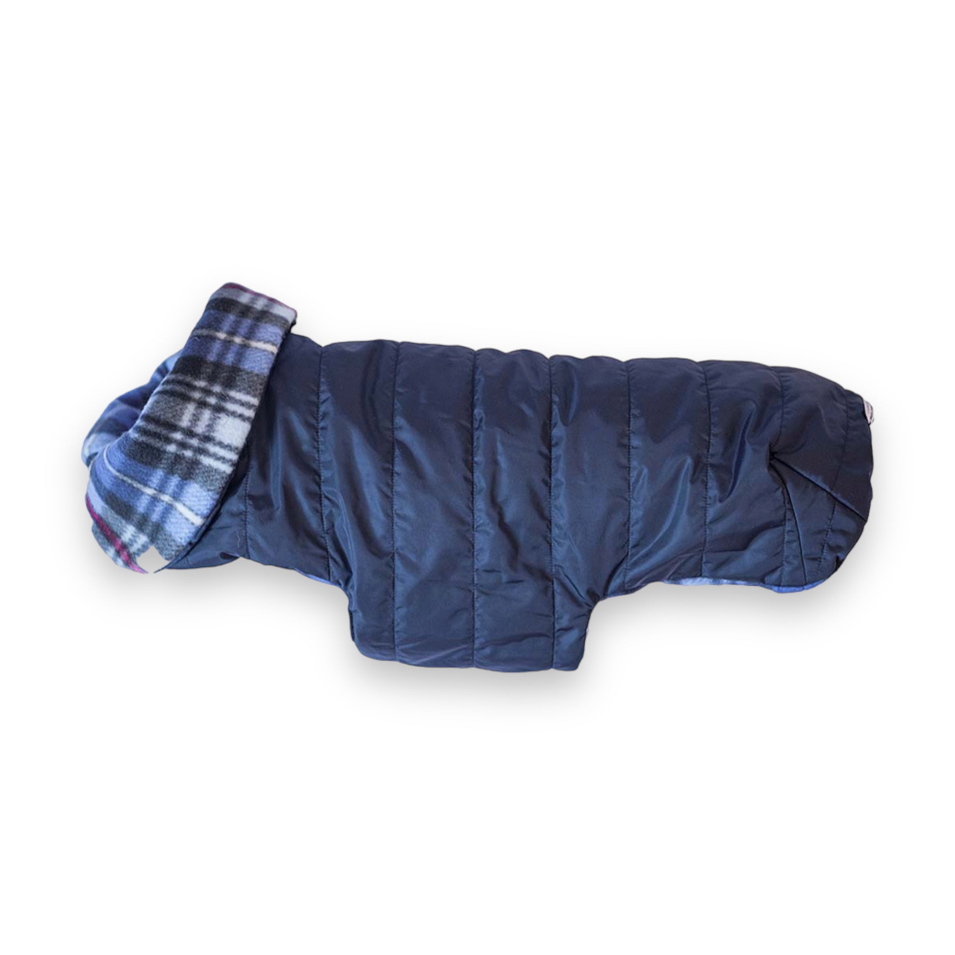 Lussianinda - Cappottino Cani Impermeabile Blu Notte Fatto A Mano