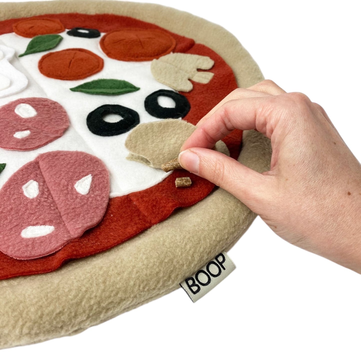 Gioco olfattivo per cani a forma di pizza