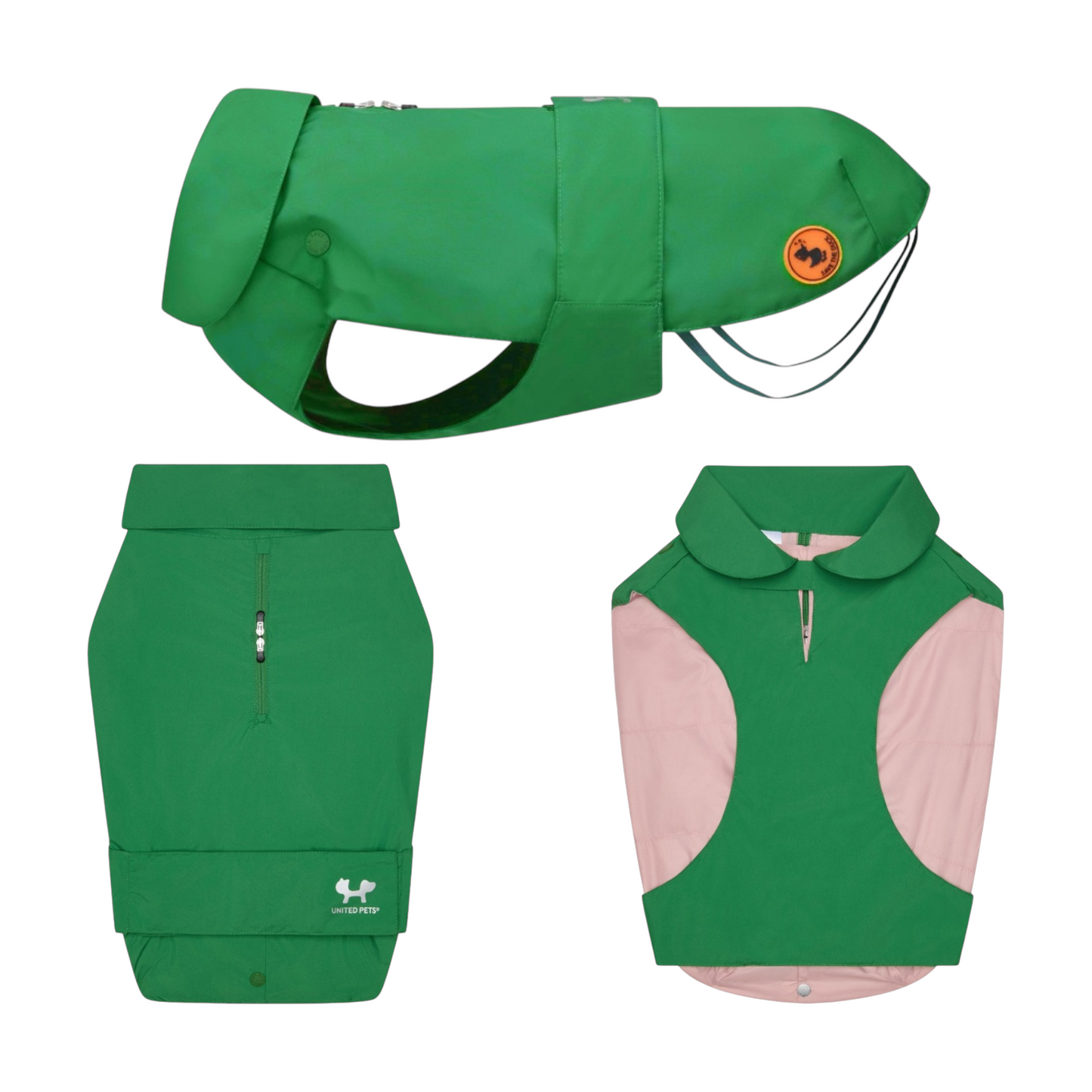 Impermeabile per cani Save The Duck Interno staccabile animal free verde foresta