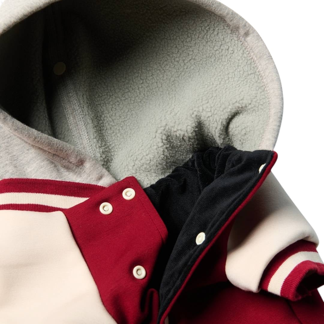 FELPA CON CAPPUCCIO VARSITY