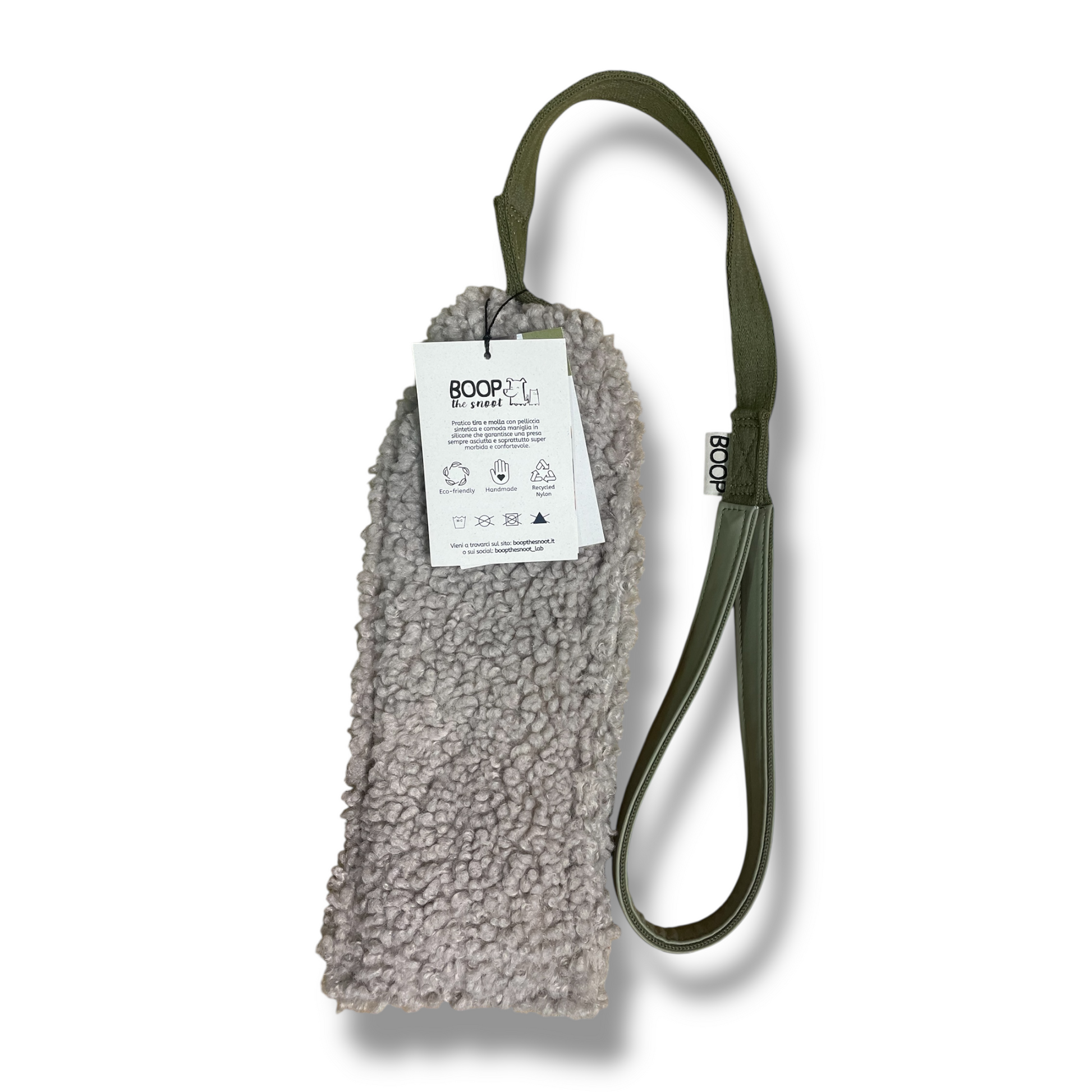 Gioco per cani tira e molla in pelliccia sintetica