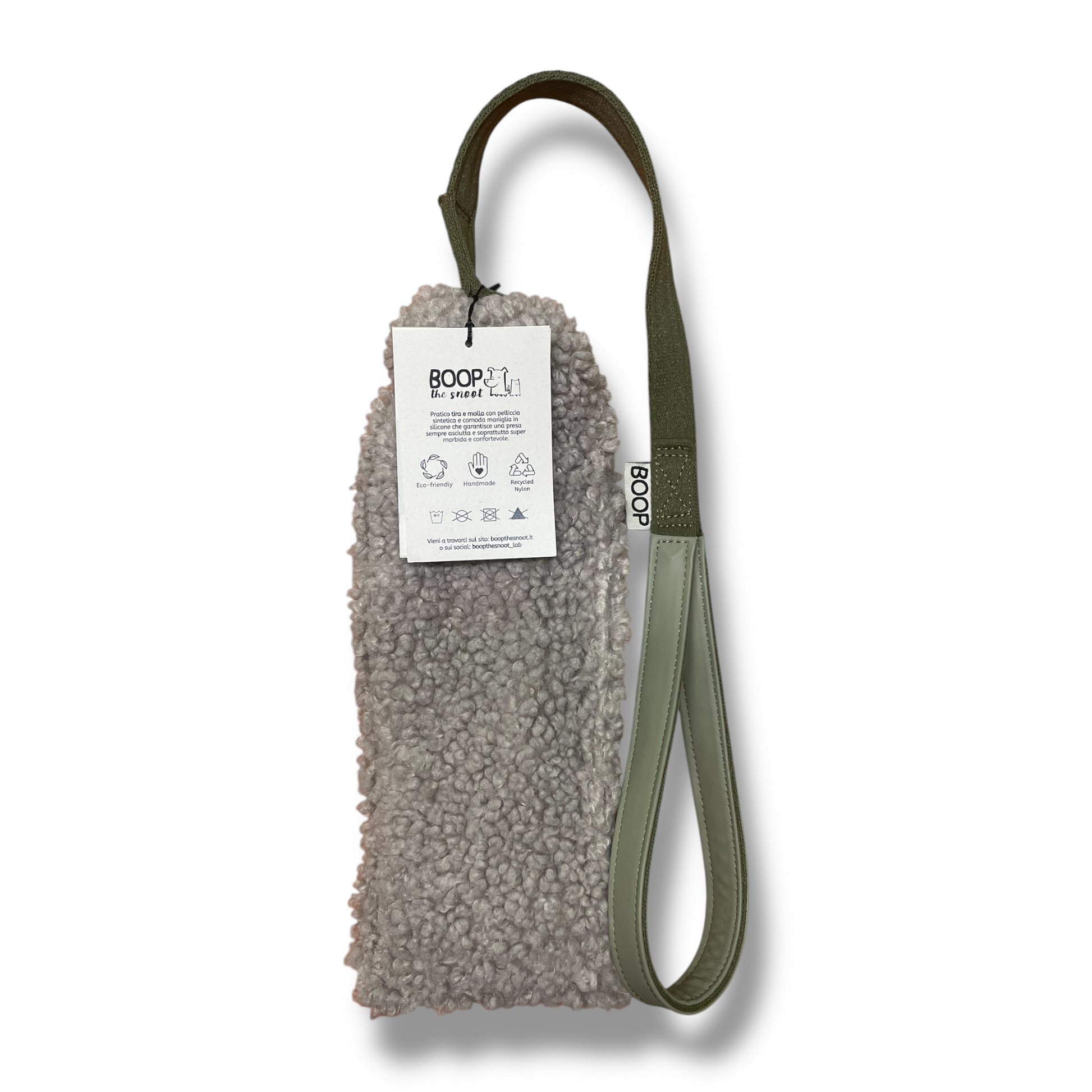 Gioco per cani tira e molla in pelliccia sintetica