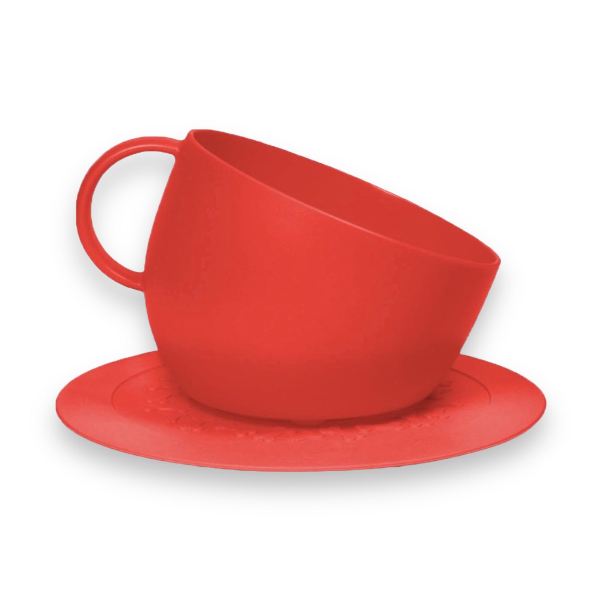 Ciotola Set Cup United Pets Tazza gigante Rossa con tappetino incluso