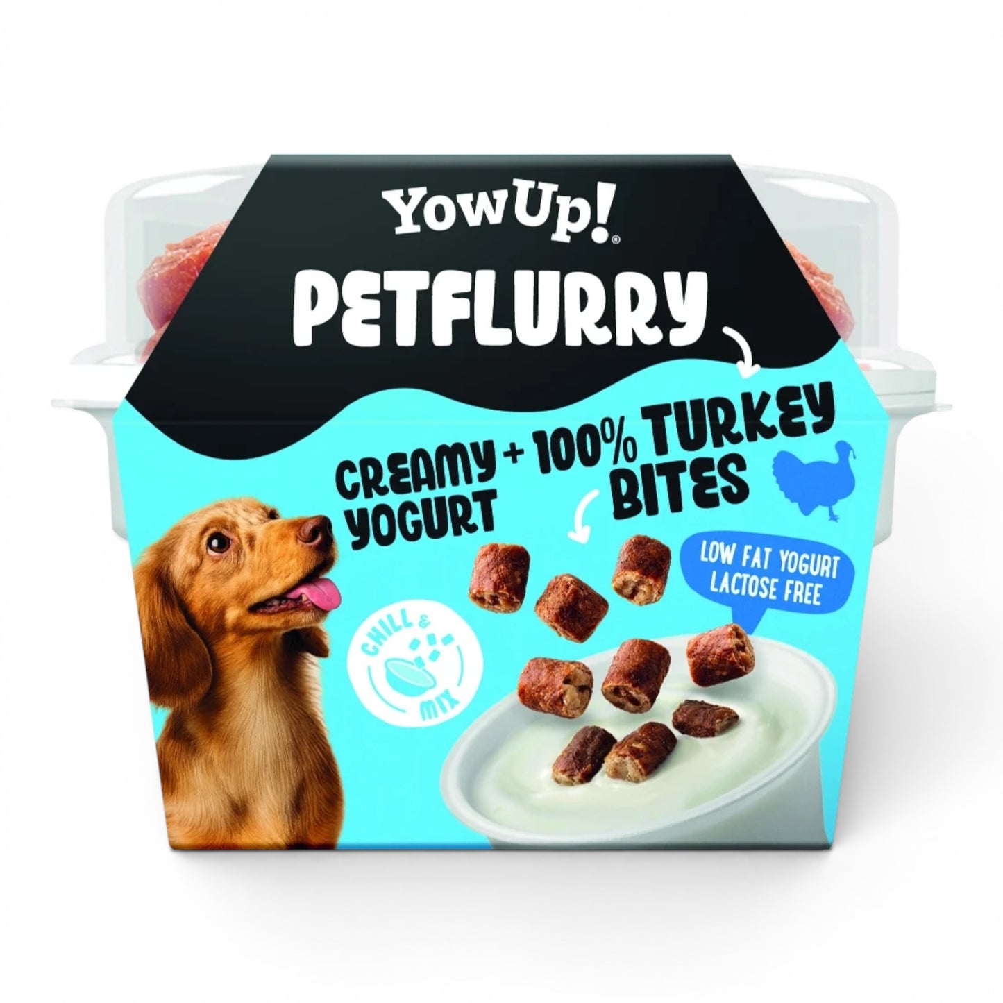 YowUp! PetFlurry variante Tacchino – snack con yogurt e carne di tacchino 100%, ideale per cani sensibili" — differenziata con keyword