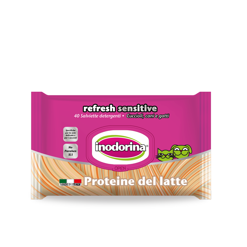 INODORINA - SALVIETTE DETERGENTI PER CANI REFRESH