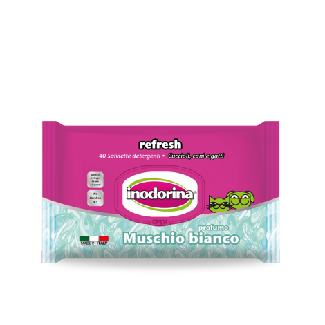 INODORINA - SALVIETTE DETERGENTI PER CANI REFRESH