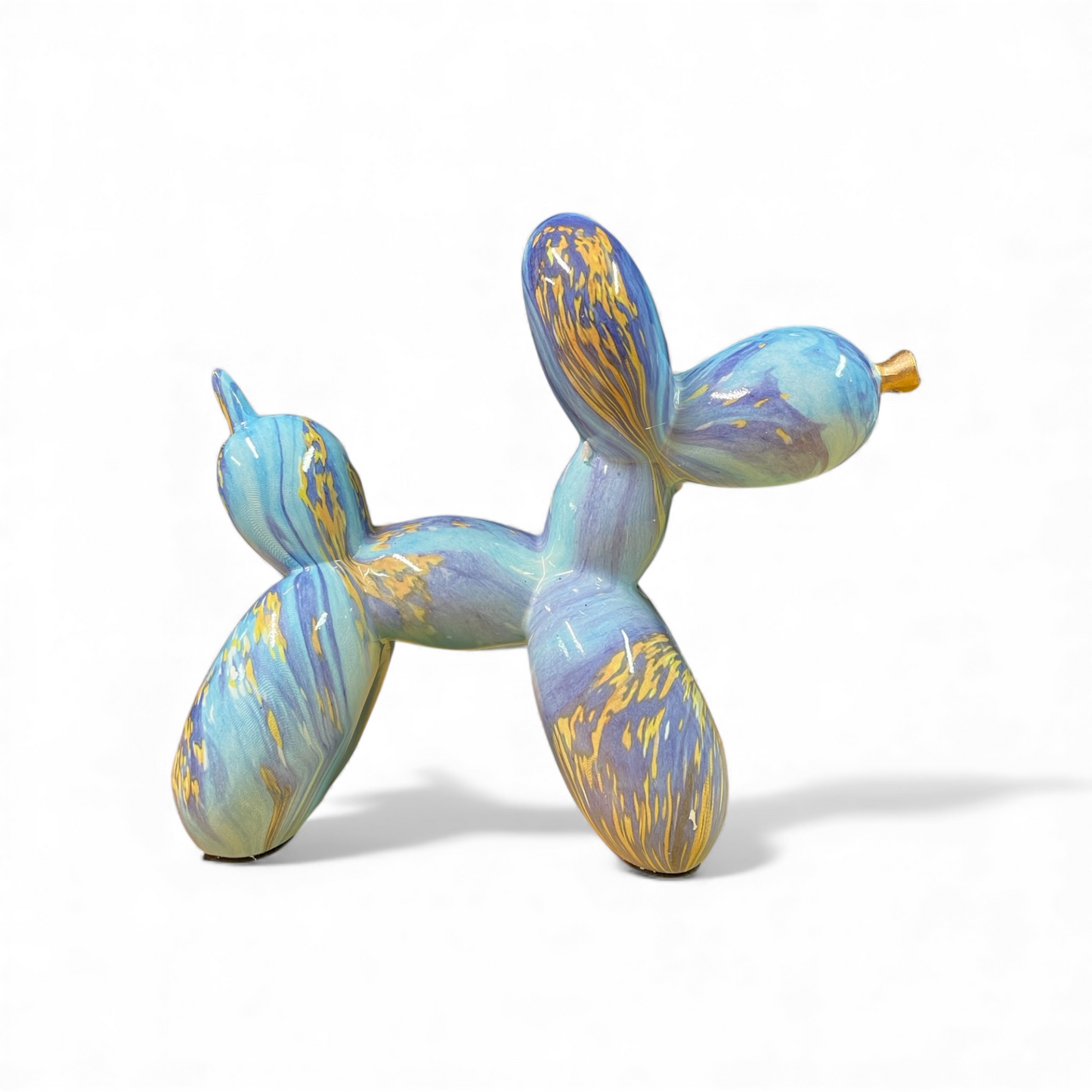 Statua Ballon Dog resina color marble