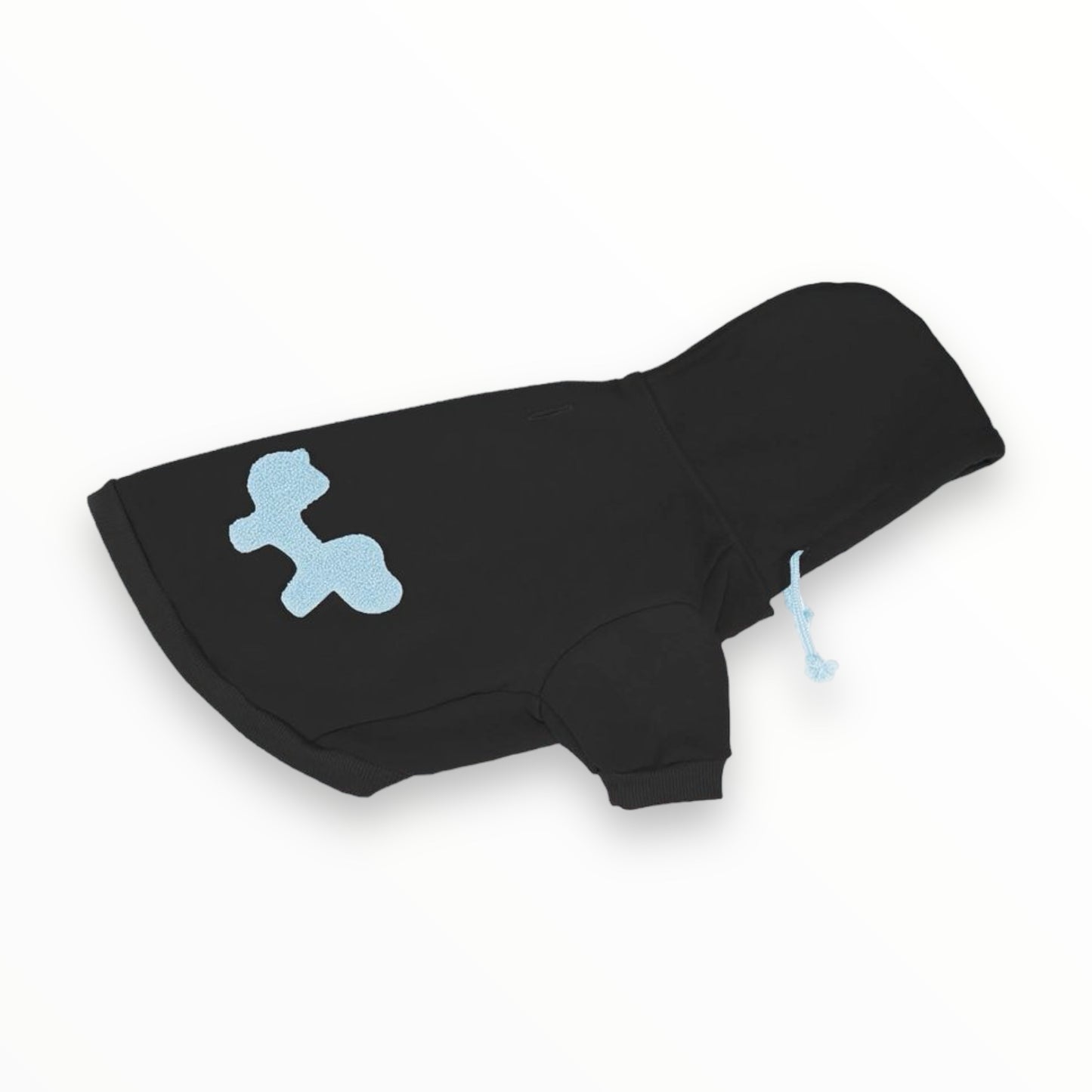 Bull Dress No Stress United Pets - felpa con cappuccio per cani, variante Nero/Azzurro