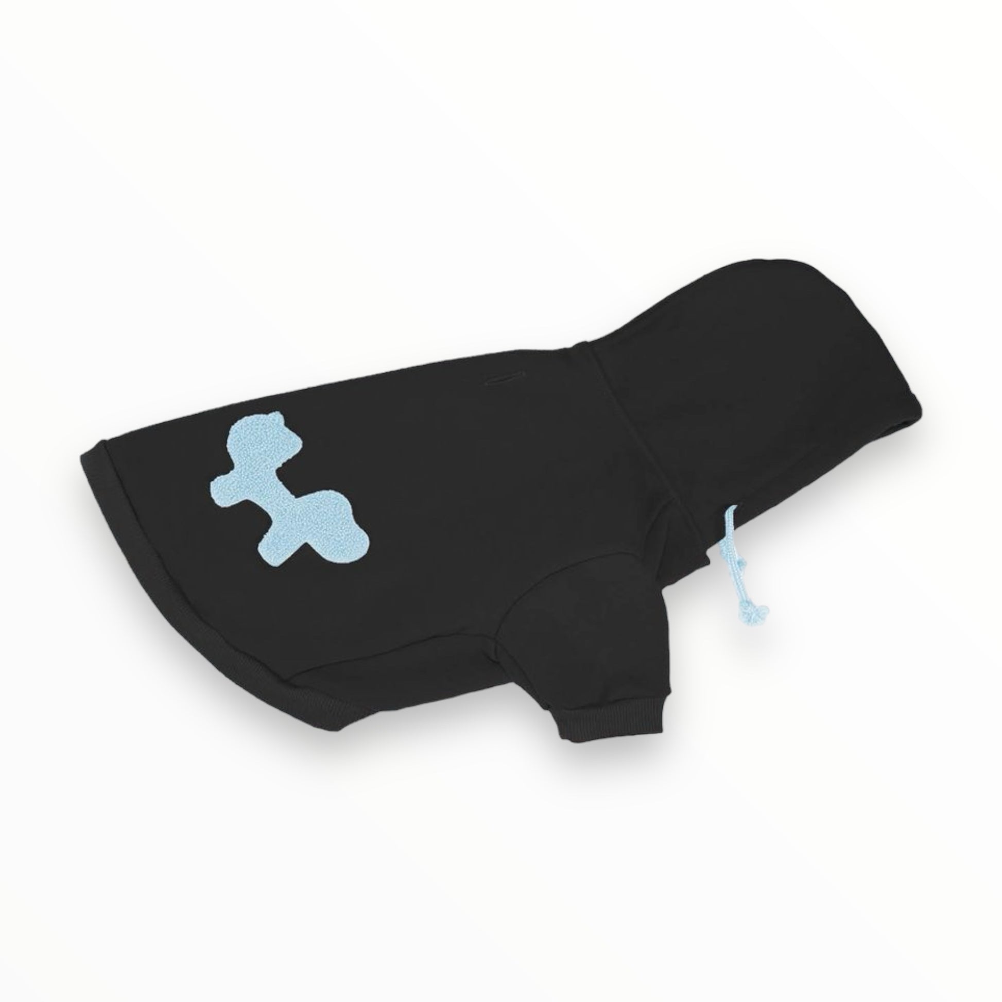 Bull Dress No Stress United Pets - felpa con cappuccio per cani, variante Nero/Azzurro