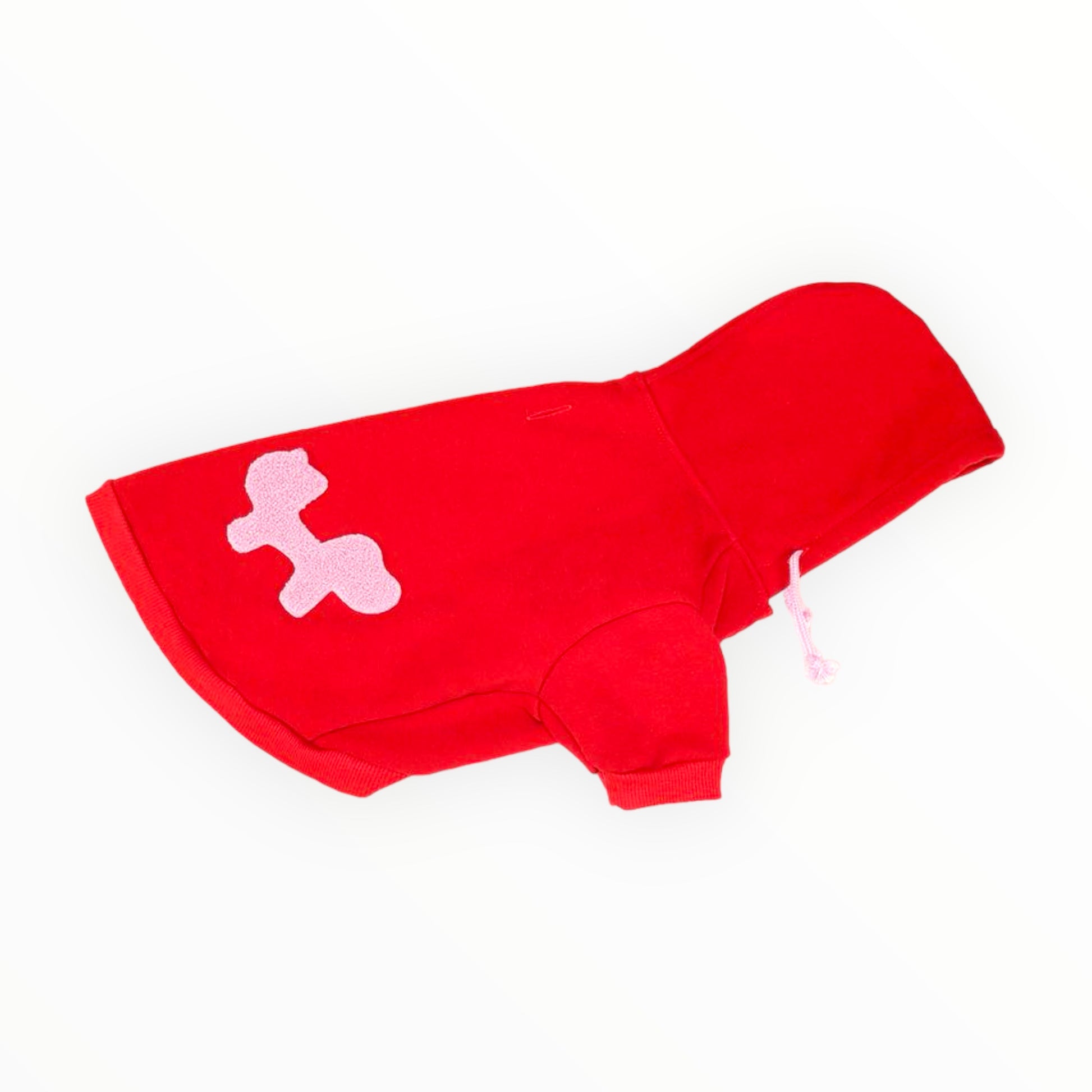 Bull Dress No Stress United Pets - felpa felpata per cani, variante Rosso/Rosa
