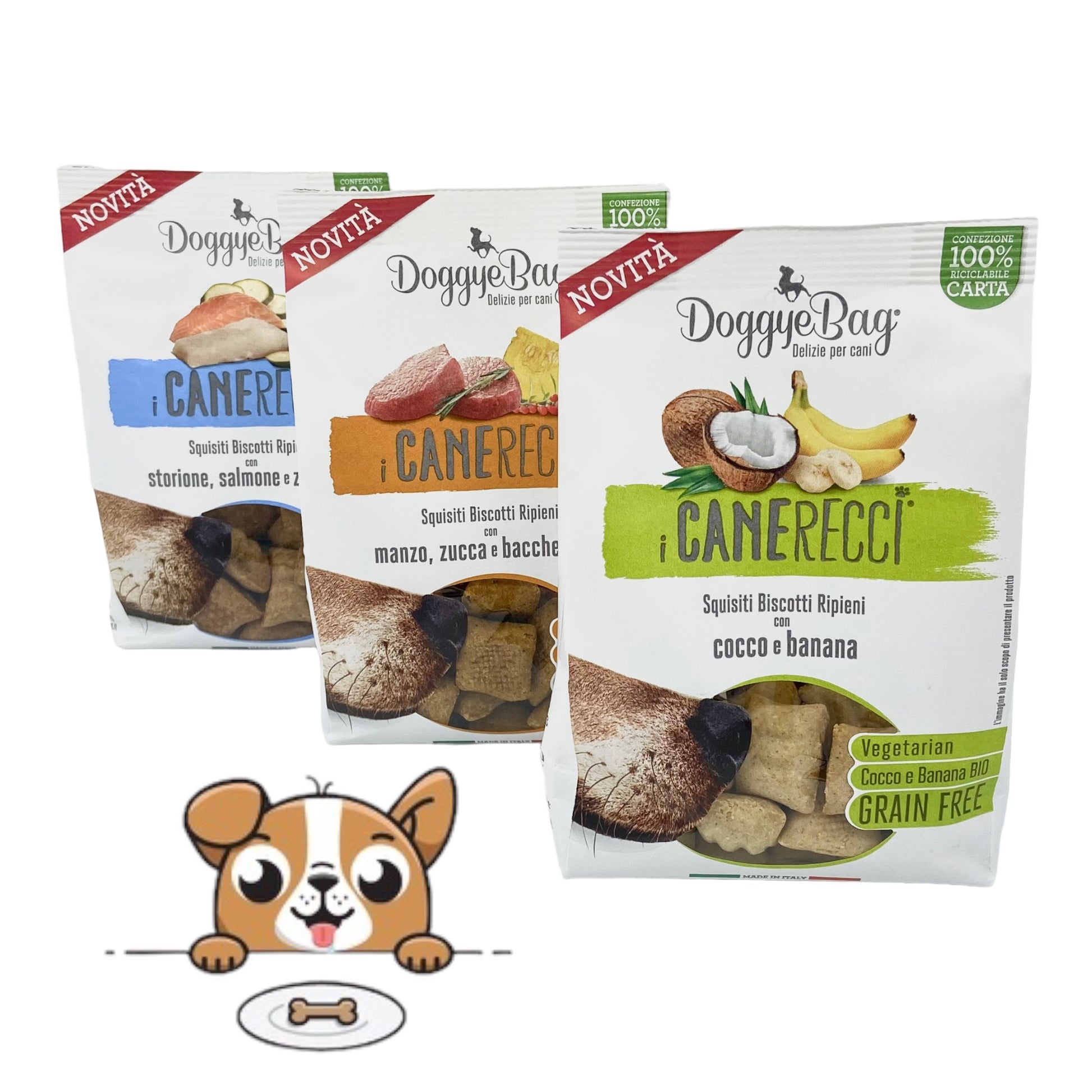 Biscotti per cani Low grain e Made in Italy, fatti artigianalmente