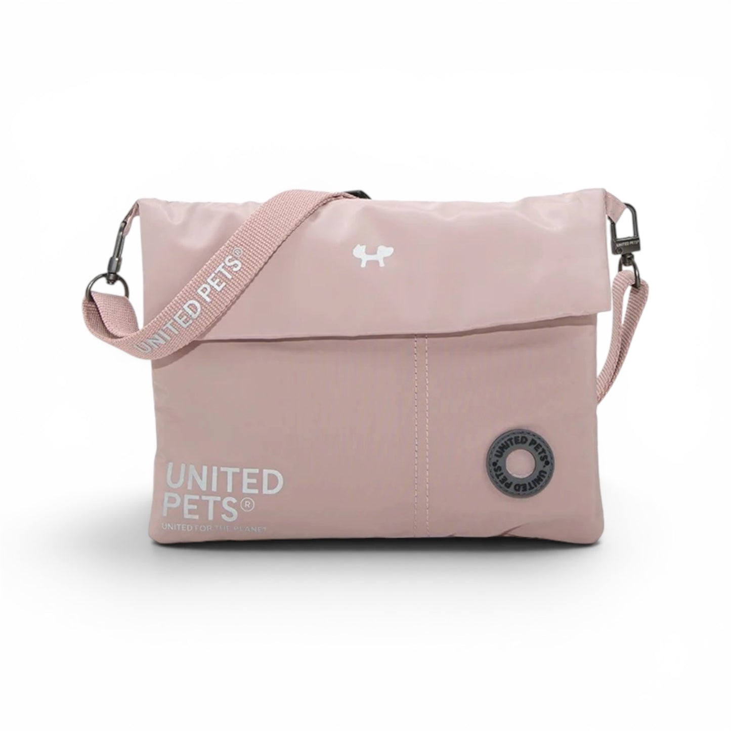 City Bag United Pets rosa – borsa da passeggio per cani con tasca portasacchetti e chiusura magnetica