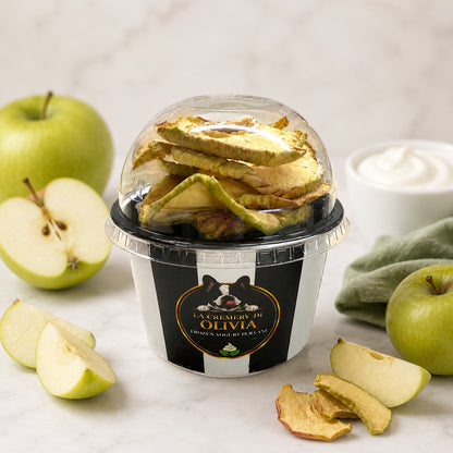  Frozen yogurt per cani gusto Yogurt e Mela – Cremery di Olivia, snack estivo senza lattosio con probiotici | DOG IS GOOD