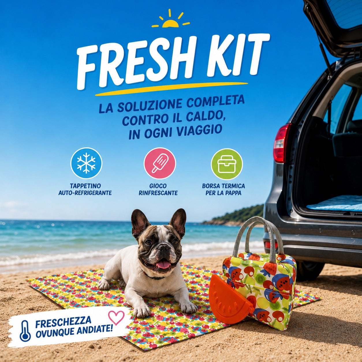 Kit rinfrescante da viaggio per cani | DOG IS GOOD