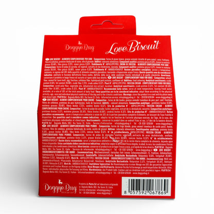 Biscotti artigianali per cani di San Valentino Doggyebag retro confezione
