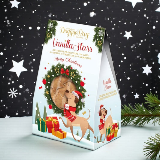 Biscotti natalizi per cani artigianali DoggyeBag Vanilla Stars
