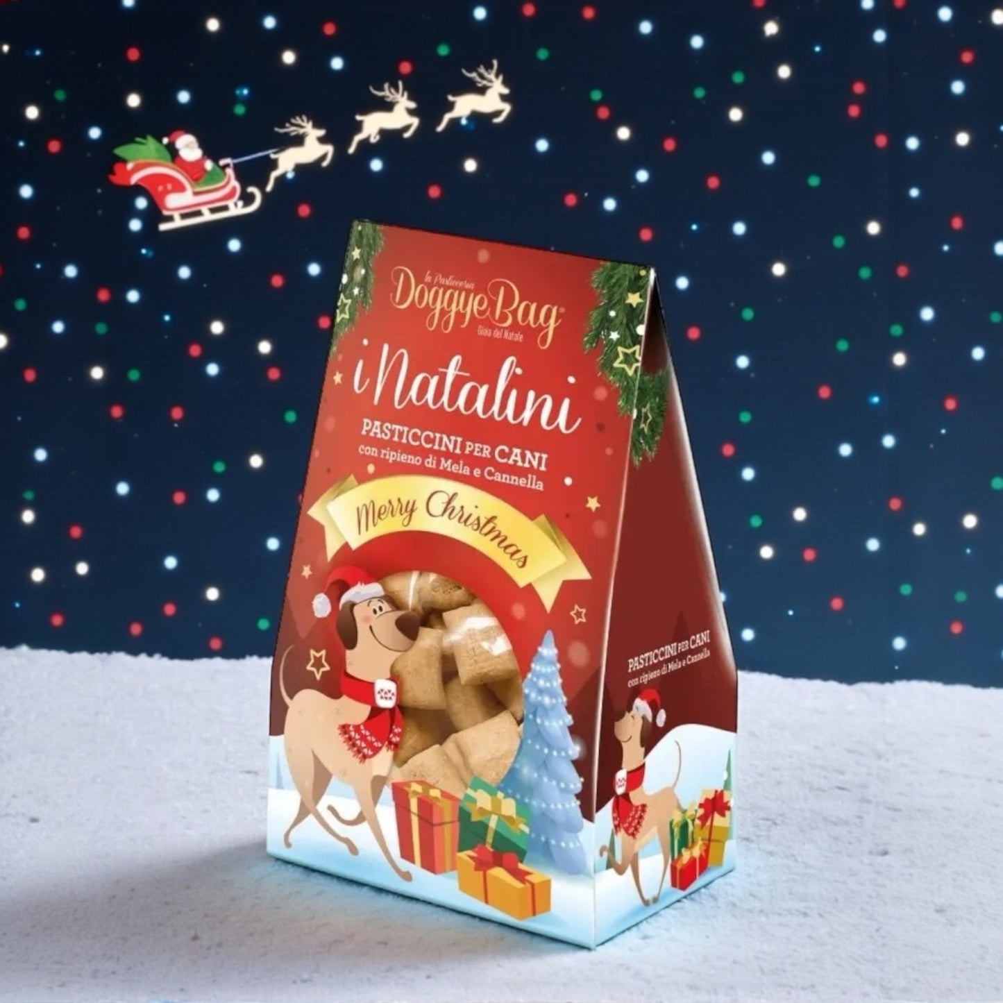 Biscotti natalizi per cani mela e cannella Natalini
