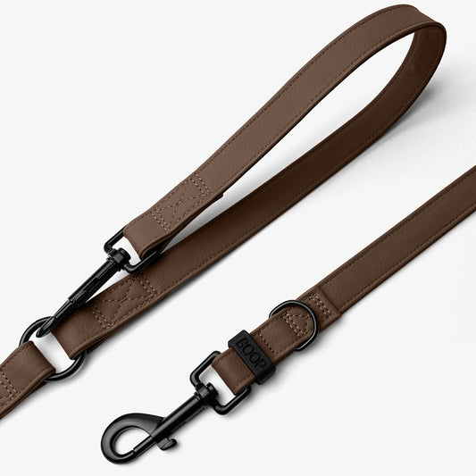 Guinzaglio da addestramento in silicone colore Marrone – regolabile 110-180 cm, Made in Italy | Boop The Snoot