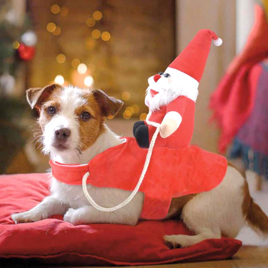 Croci - Xmas Santa Riding - Costume per cani