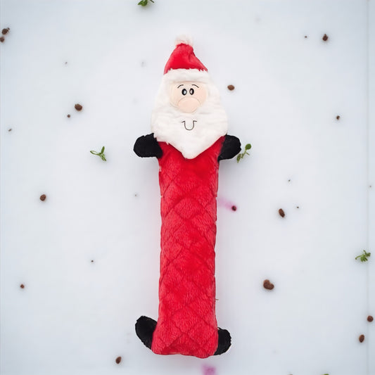 Gioco per cani a forma di Babbo Natale da afferrare con sonaglio interno