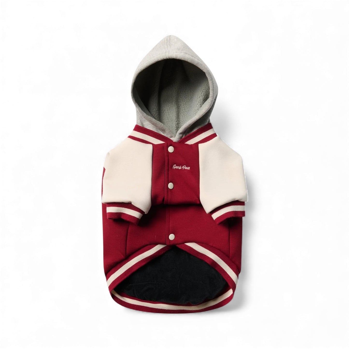 Spark Paws felpa con interno in pile e cappuccio