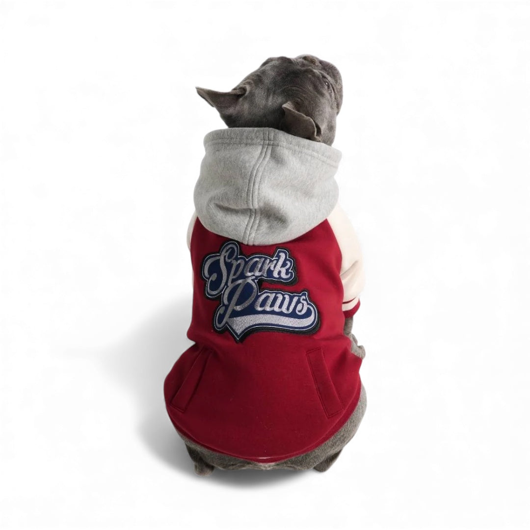 Spark Paws felpa con interno in pile e cappuccio