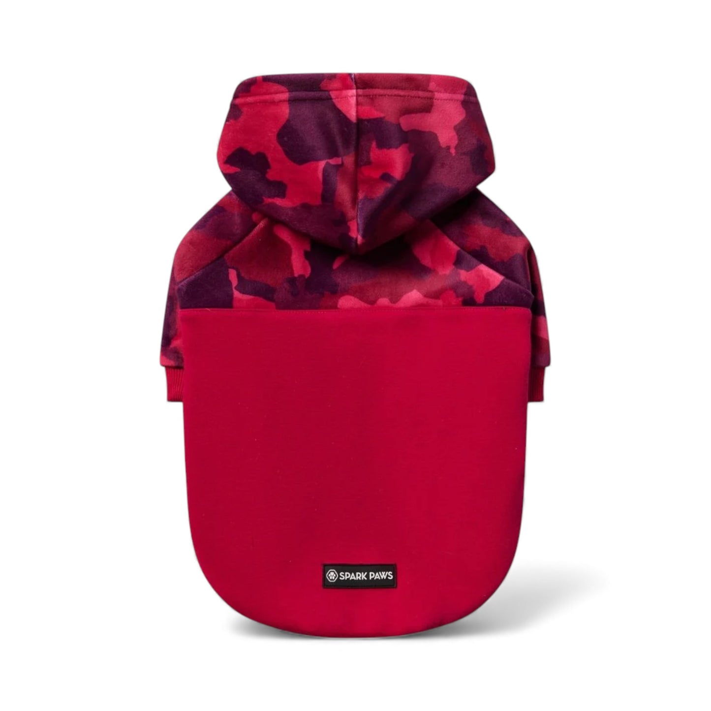 Felpa per cani morbida fucsia camo