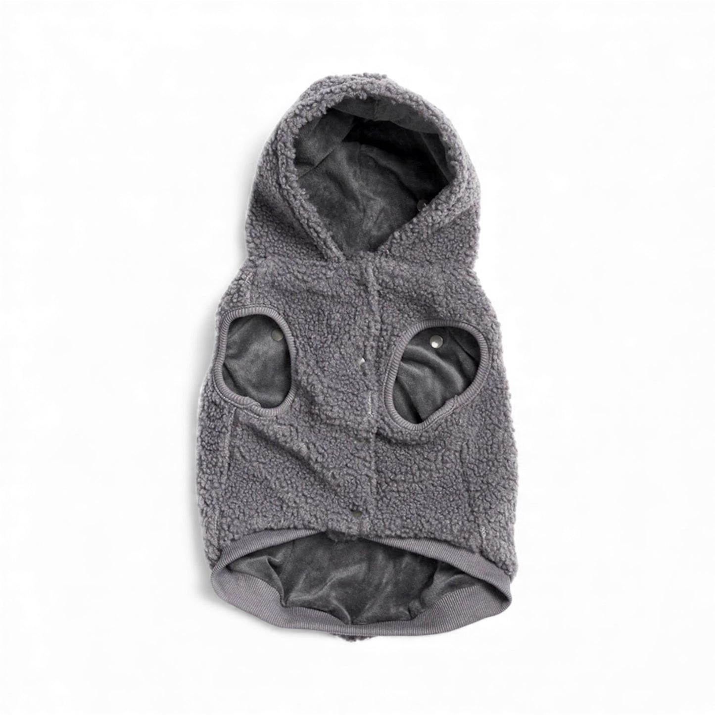 Felpa per cani in peluche Teddy Sherpa grigia