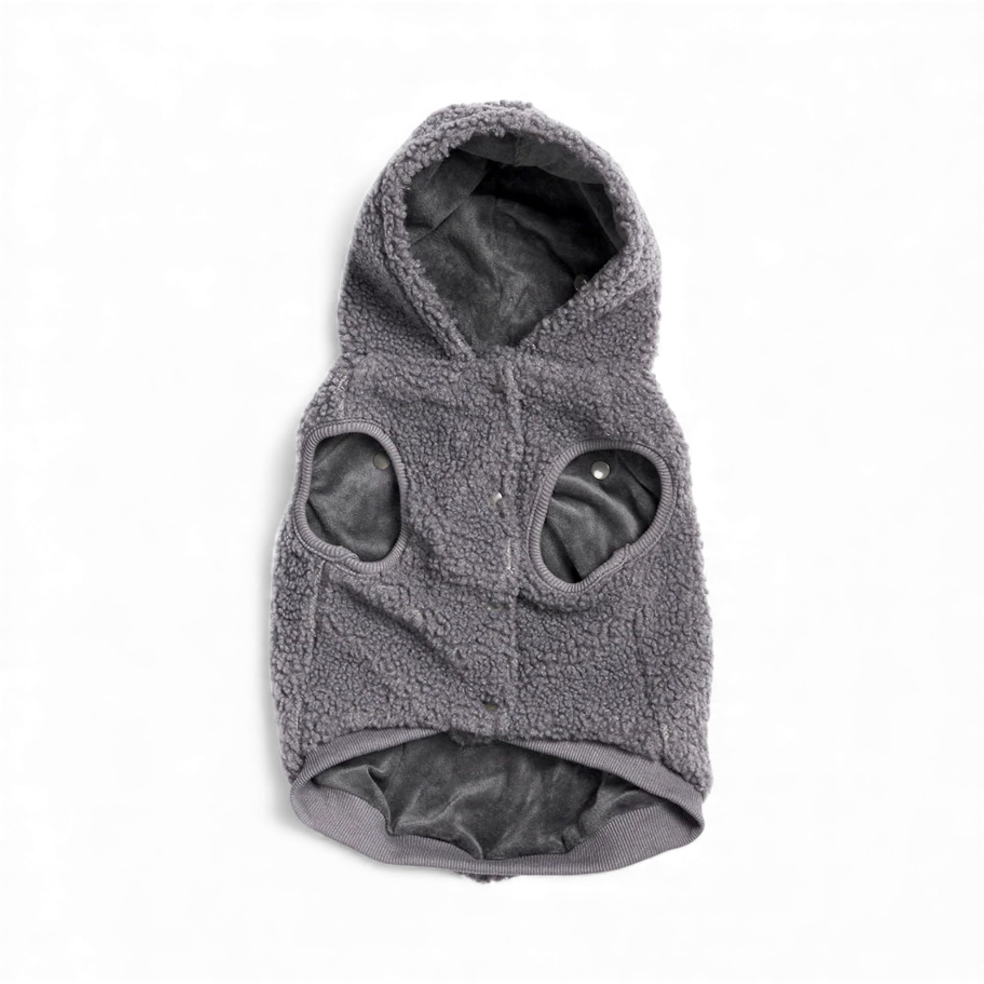 Felpa per cani in peluche Teddy Sherpa grigia