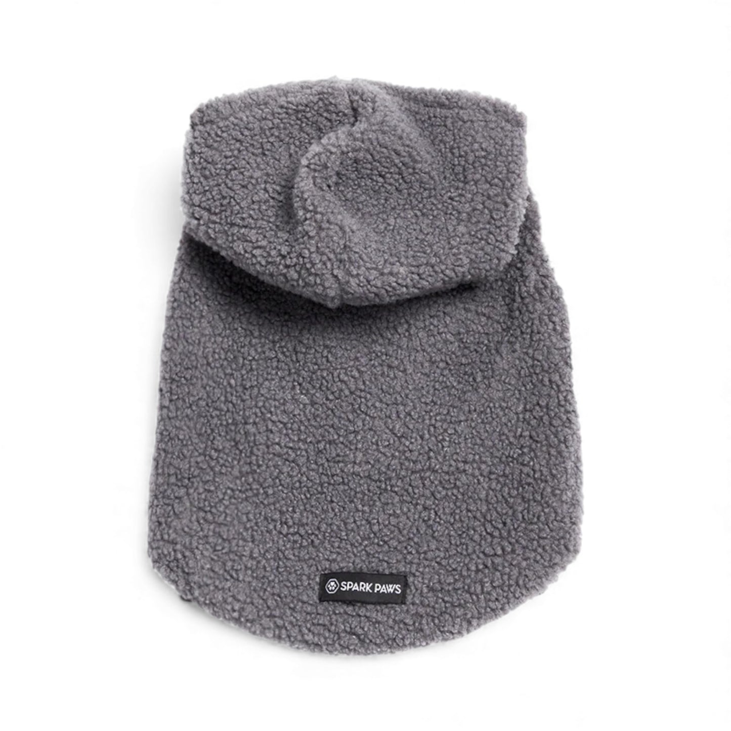 Felpa per cani in peluche Teddy Sherpa grigia