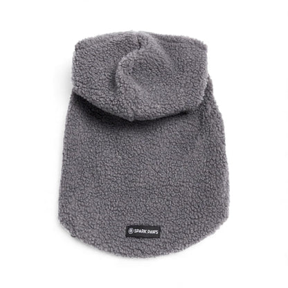 Felpa per cani in peluche Teddy Sherpa grigia