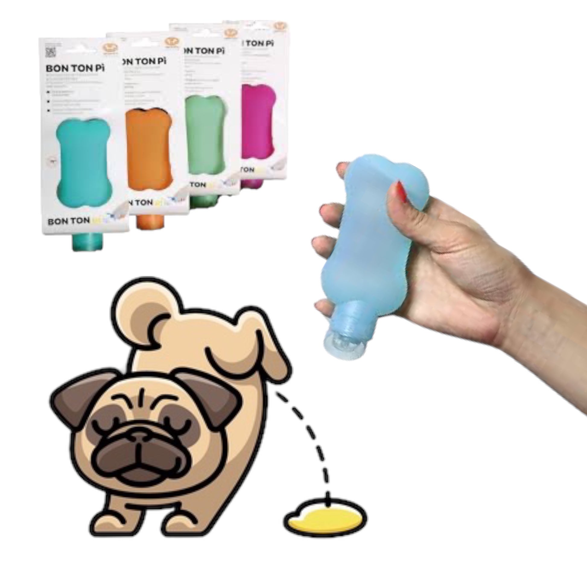 Bottiglietta ermetica per lavaggio urina durante le passeggiate