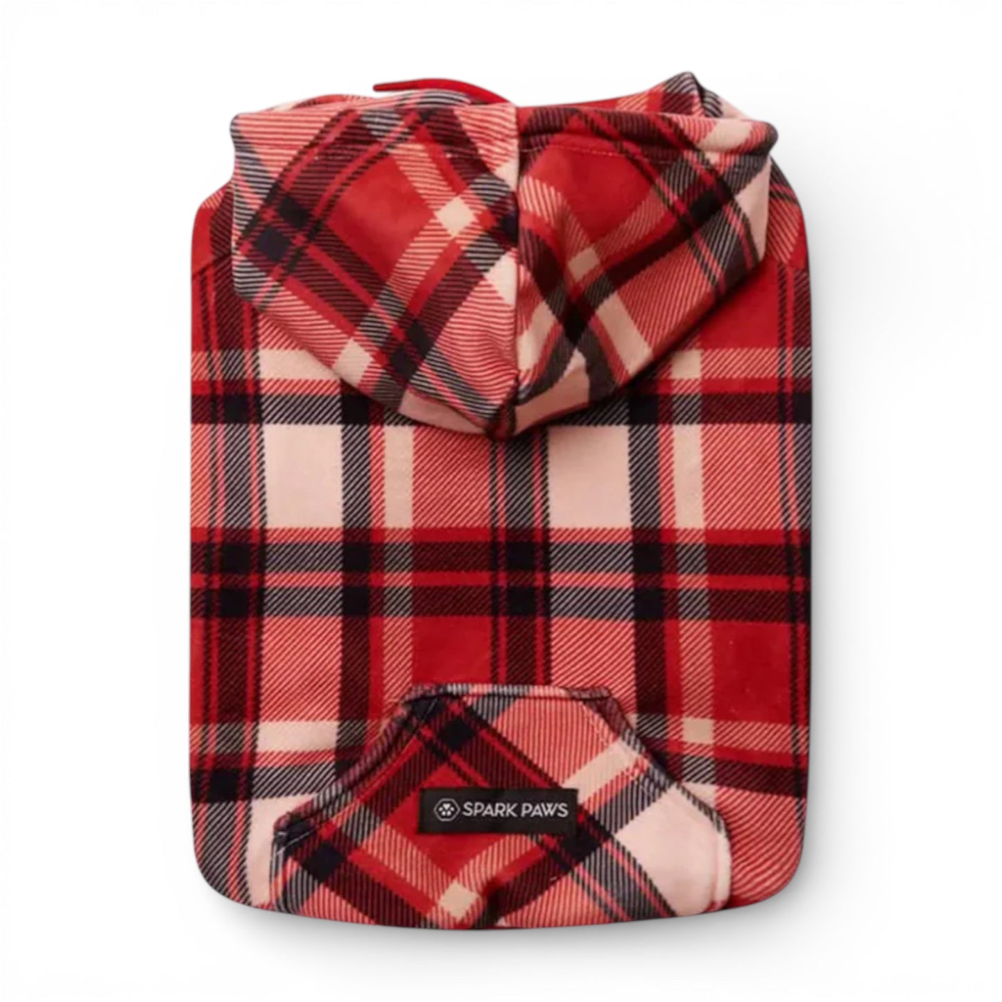 Felpa Spark Paws Red Plaid