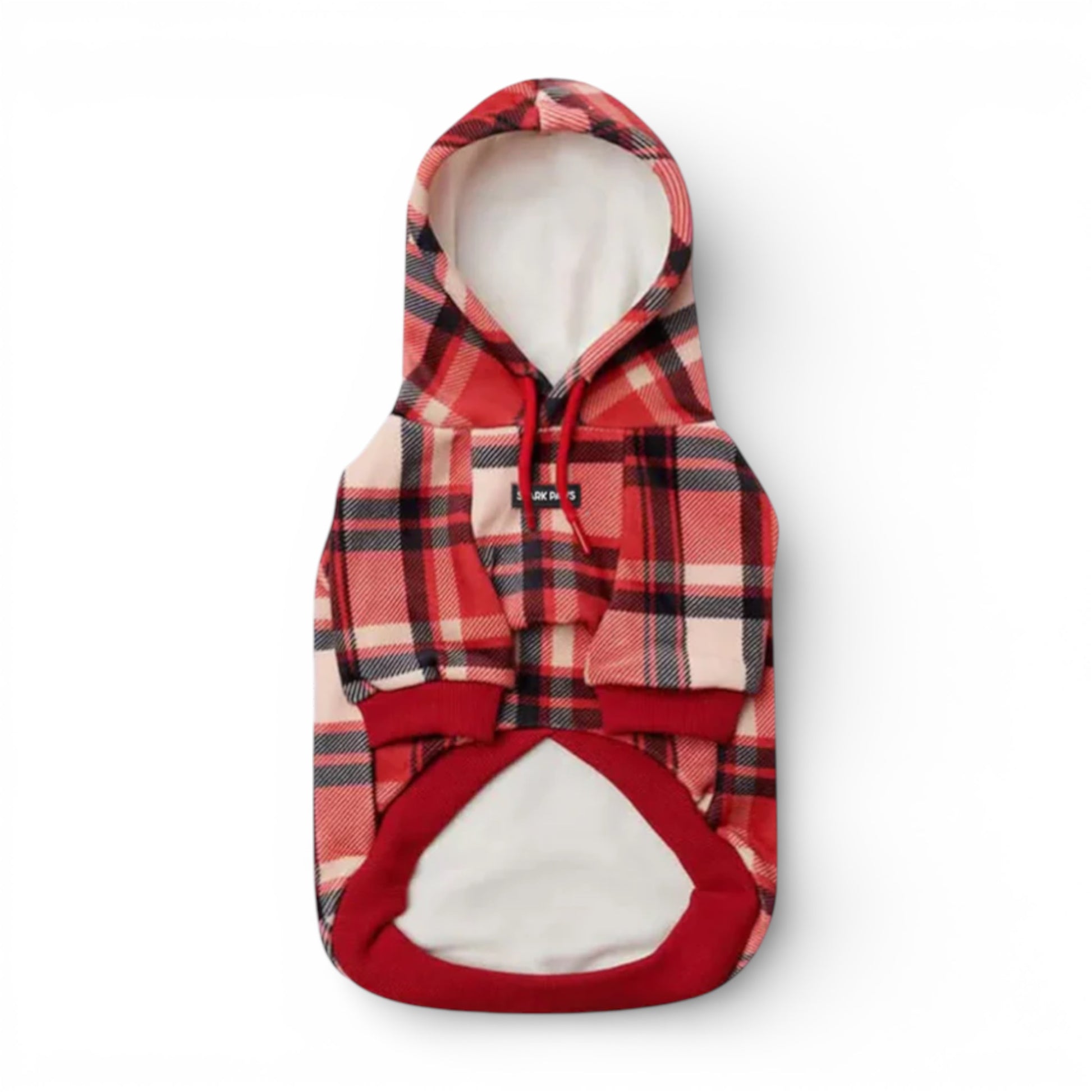 Felpa Spark Paws Red Plaid
