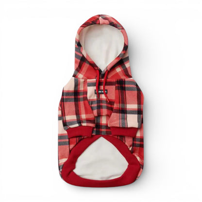 Felpa Spark Paws Red Plaid