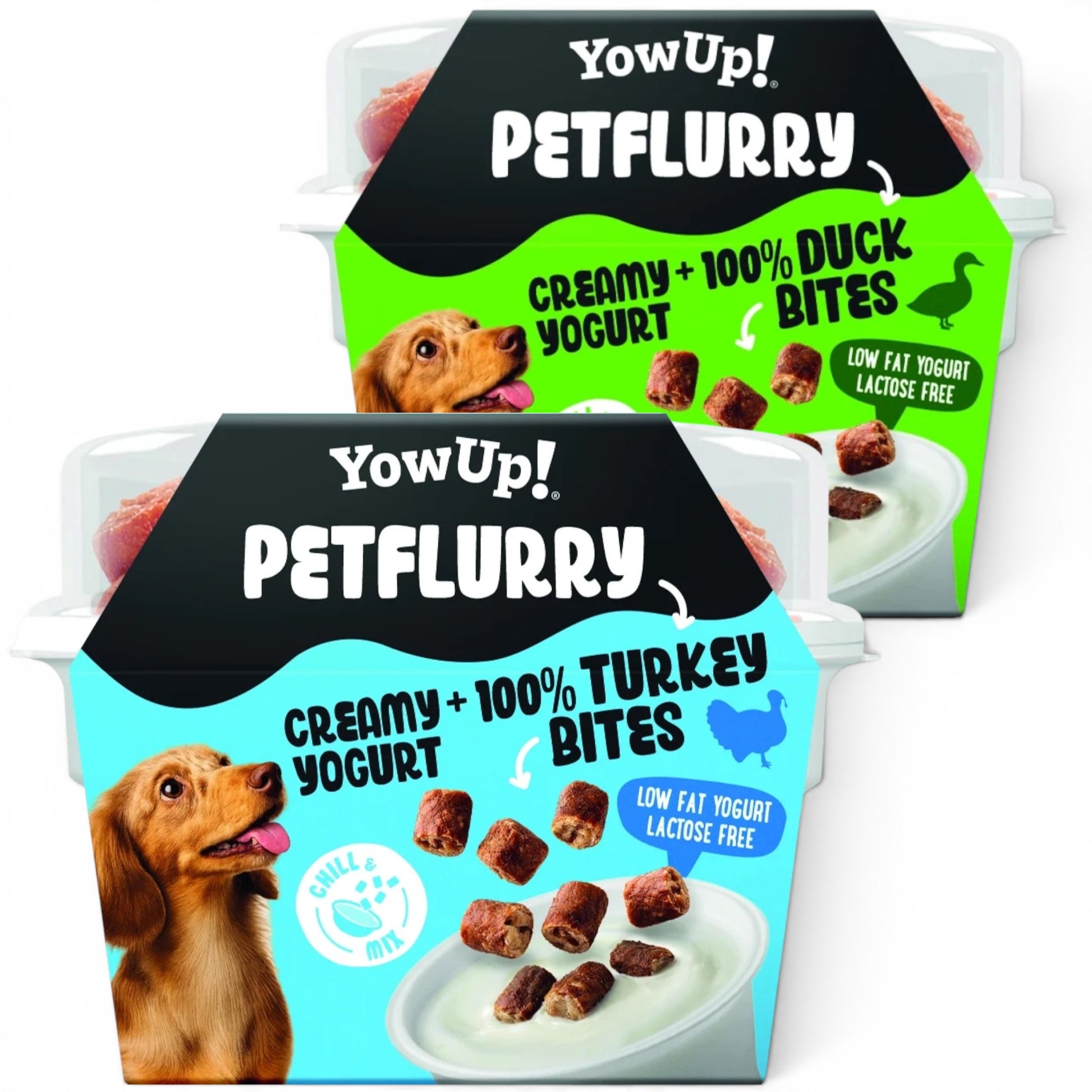 YowUp! PetFlurry snack funzionale con yogurt per cani – senza lattosio, grain free, leggero e digeribile