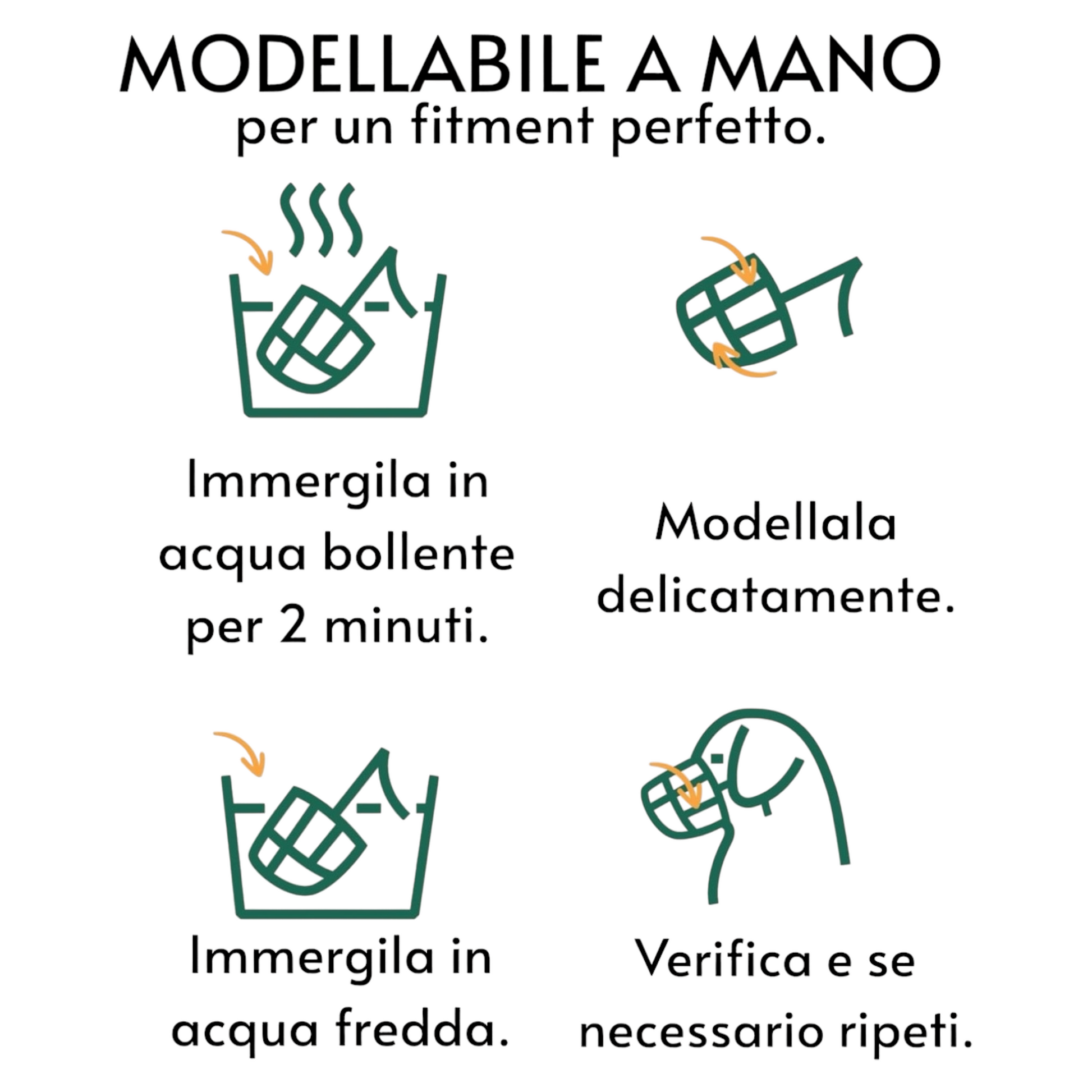 Baskerville Ultra Muzzle museruola modellabile in acqua calda – personalizzazione forma muso