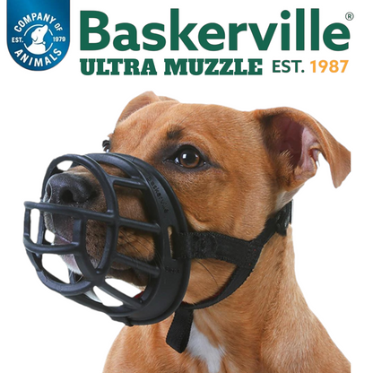 Baskerville Ultra Muzzle museruola in gomma termoplastica per cani – vista frontale | Baskerville