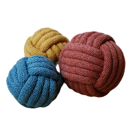 Bouncin – dettaglio intreccio pallina in cotone riciclato per cani | Boop The Snoot | DOG IS GOOD